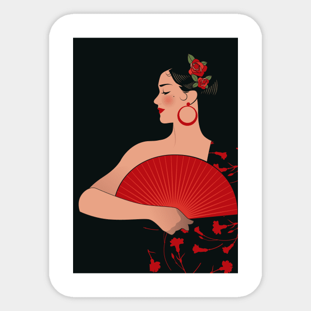 Spanish Lady Sticker by LaInspiratriz